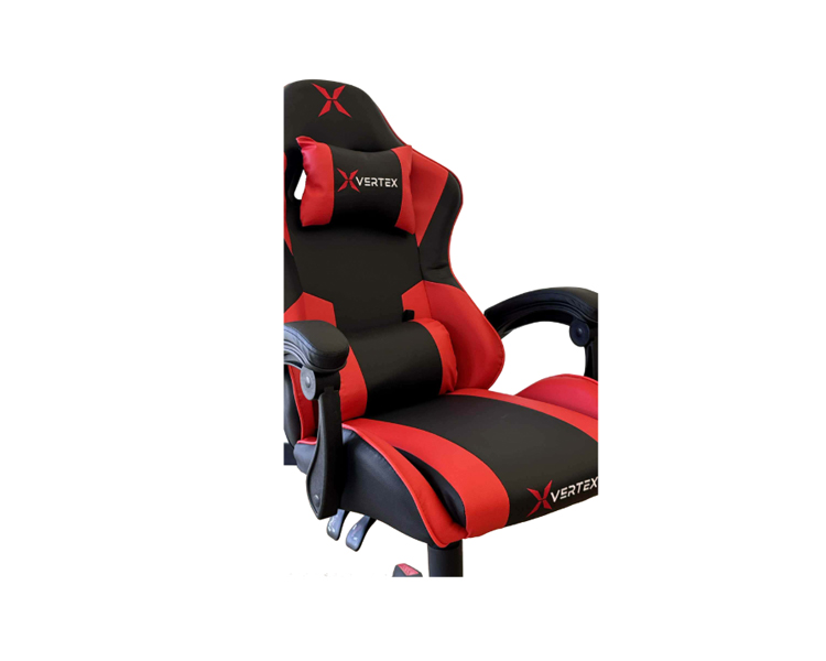 Gaming Chair: Vertex Noho Gaming Chair Black/Red PVC